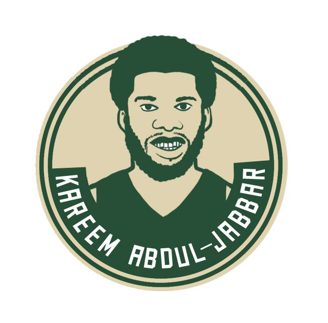 Milwaukee Bucks Kareem Aboul-Jabbar Logo DIY iron on transfer (heat transfer)